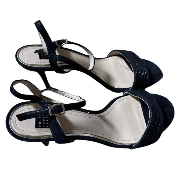 White House Black Market Black Strappy Heels – Size 8 - Picture 5 of 8